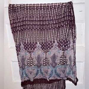 Purple polkadot fashion scarf